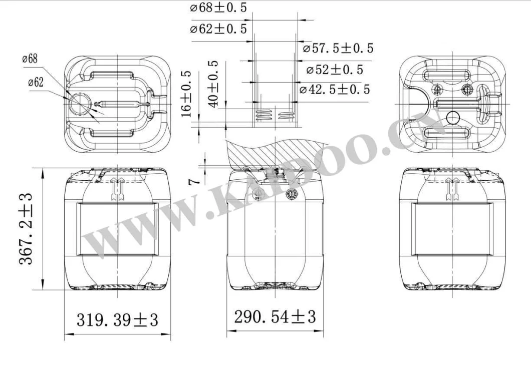 20L Stacking Barrel/Bucket/Drum/Bottle/Pot /Steel Mould/Aluminium Mould/Blow Mold / Blow Mould