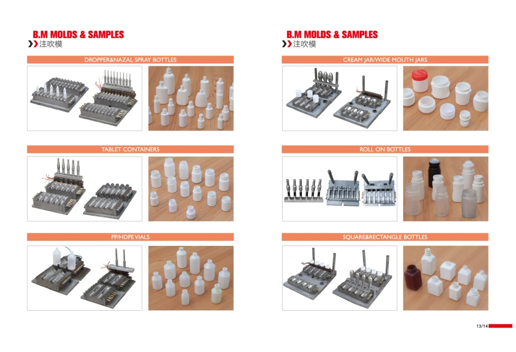 Custom Plastic ISO Certificated Steel Injection Blow Mold for Roll on Bottle Multi Cavity for Eye Serum Cream