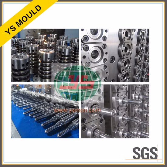 Molde de preforma de PET de canal caliente de moldeo por inyección de plástico de 12 cavidades OEM con estructura autoblocante de válvula de aguja