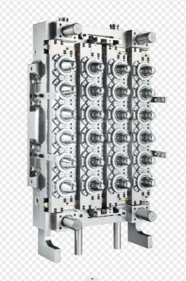64 Cavidades Jar Preforma Molde Pasador Válvula de compuerta con canal caliente